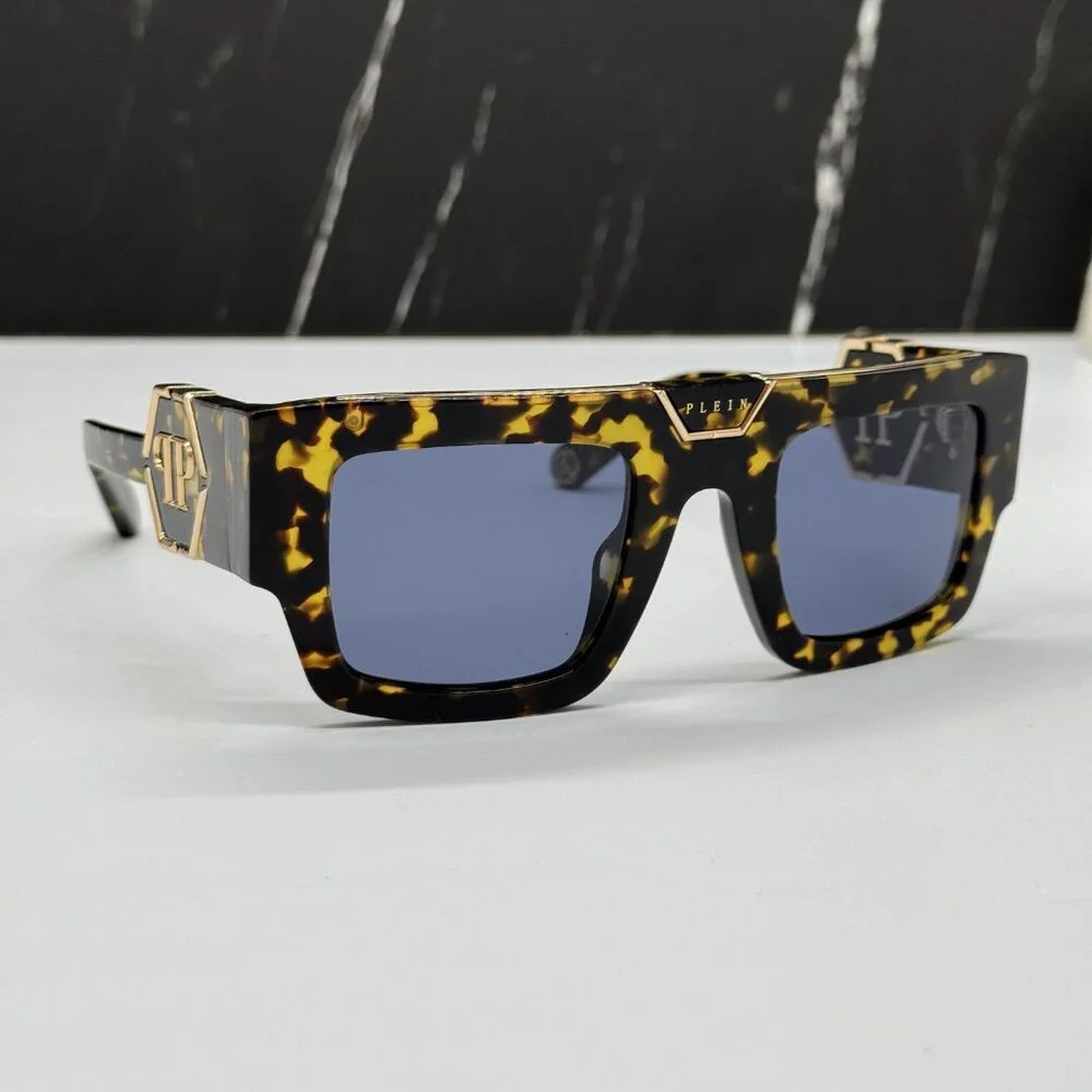NEW SPP092M 0781 PHILIPP PLEIN GLOOM HAVANA MEN SUNGLASSES